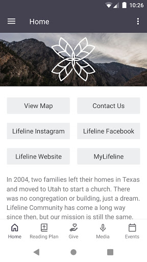 Android application Lifeline Community screenshort
