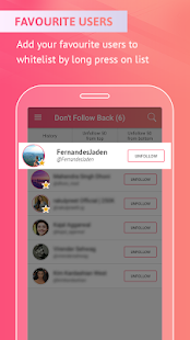 Followers & Unfollowers Screenshot