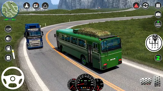 autocar autobús conducción 3d