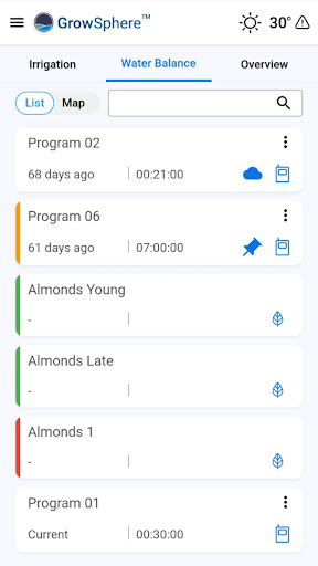Android application GrowSphere™ screenshort