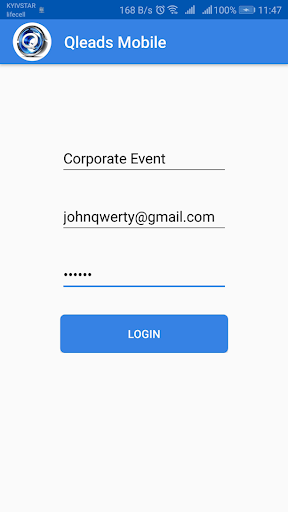 Android application Qleads Mobile screenshort