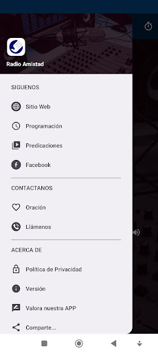 Radio Amistad Screen 2