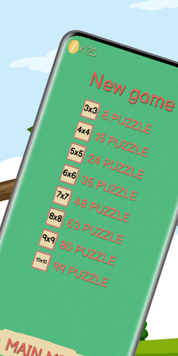Android application Sliding Puzzle (Game of 15) screenshort