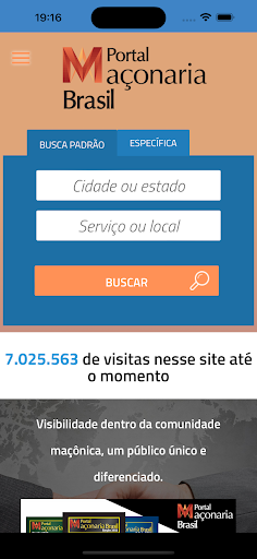 Android application Portal da Maçonaria screenshort