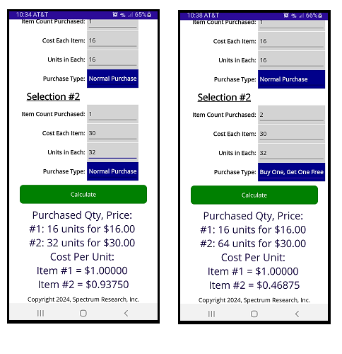 Unit Price Calculator