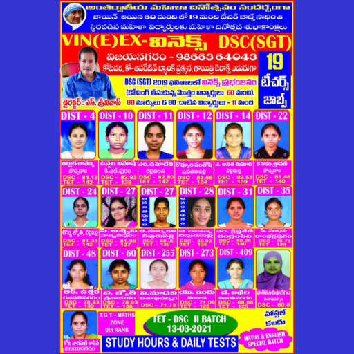 VIN(E)EX (వినెక్స్ )--DSC విజయ logo
