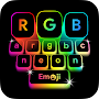 Neon Led Keyboard: Emoji, Font