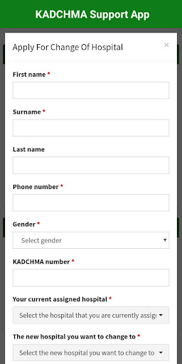 Android application KADCHMA Support App screenshort