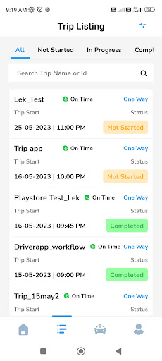 Android application iTAC Driver App screenshort