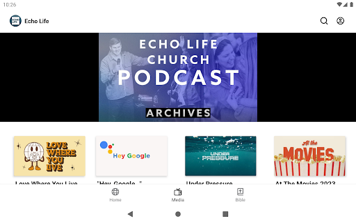 Screenshot of Echo Life Church