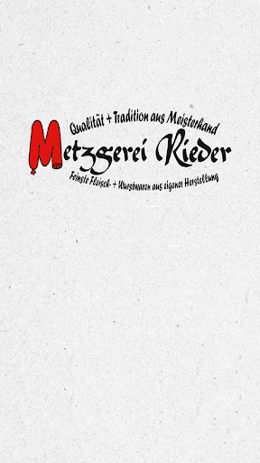 Android application Metzgerei Rieder screenshort