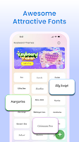 screenshot of Keyboard Themes: Emoji & Fonts