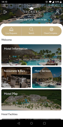 Android application Hyatt Inclusive Collection screenshort