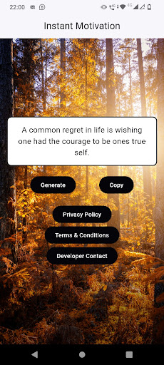 Android application Instant Motivation screenshort