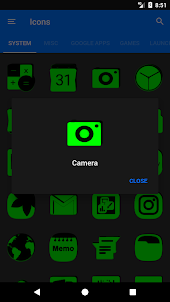 Green and Black Icon Pack