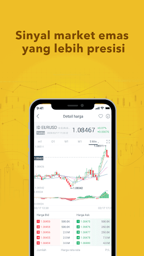 Android application Trading logam mulia screenshort