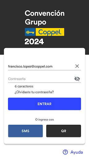 Android application Convención Coppel screenshort