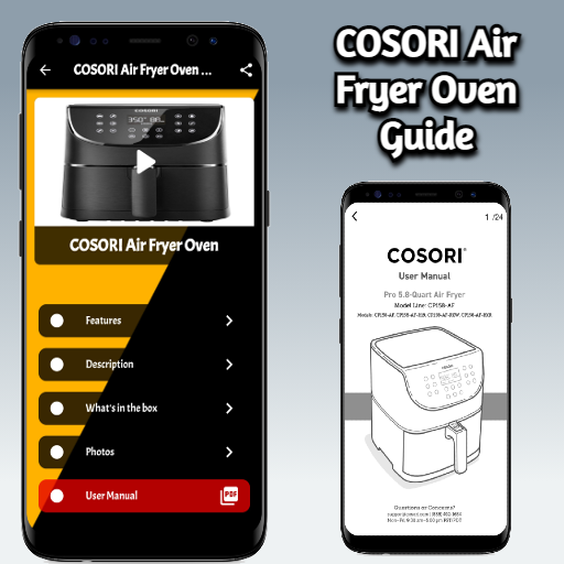 COSORI Air Fryer Oven Guide Screen 2