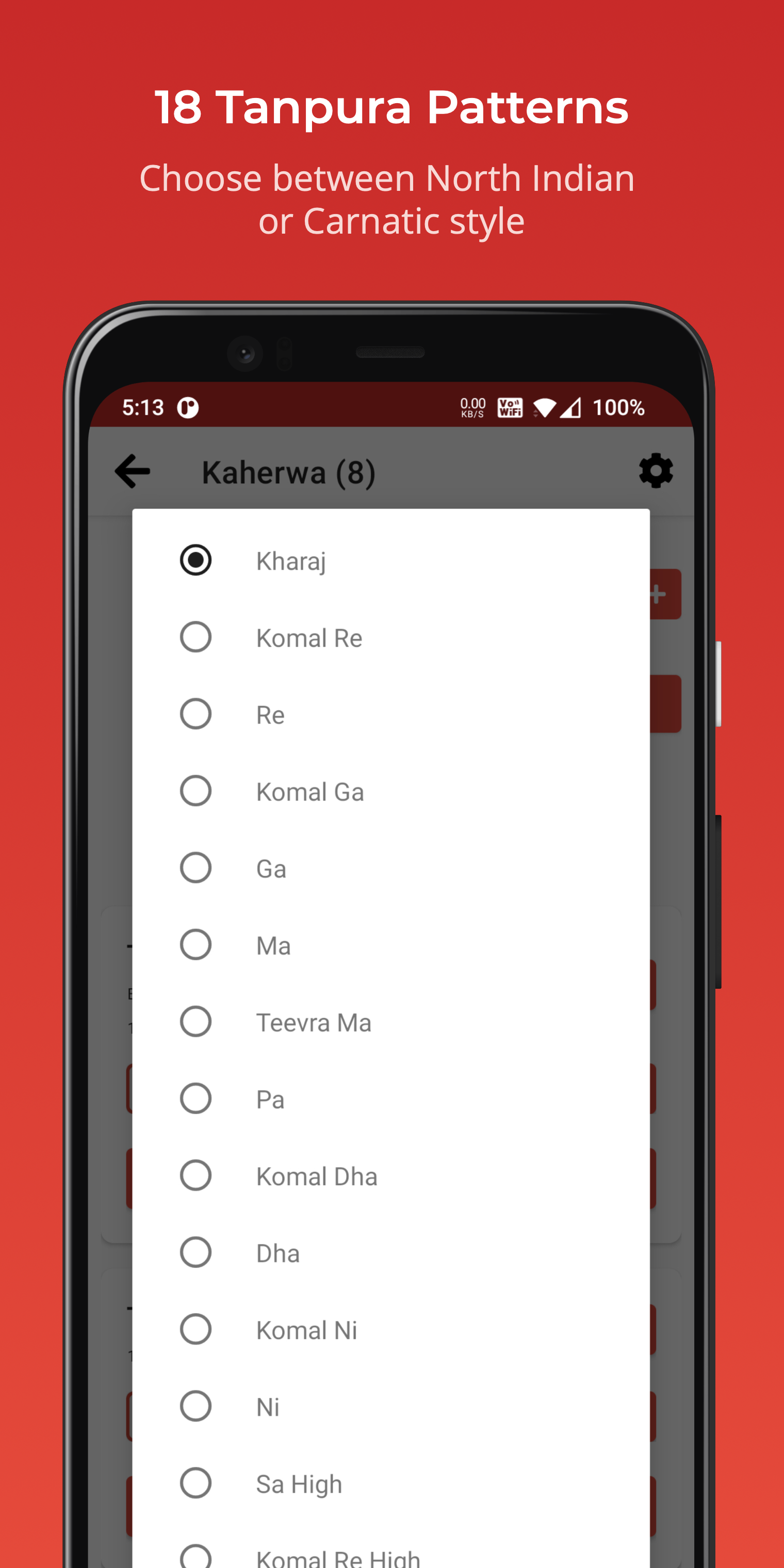 Android application Rhythm Tabla & Tanpura PREMIUM screenshort