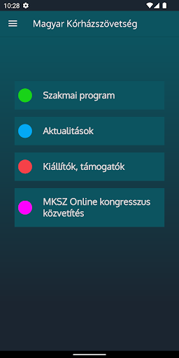 Android application MKSZ Kongresszus screenshort