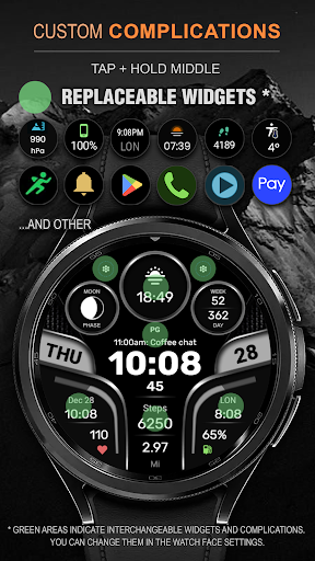 WFP 312 Futuristic watch face screenshot 26