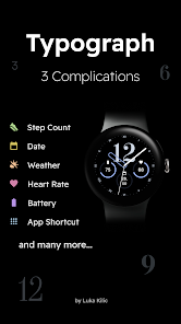 Typograph watch face sale