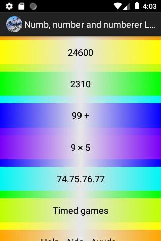 Numb, number & numberer Lite Screen 3