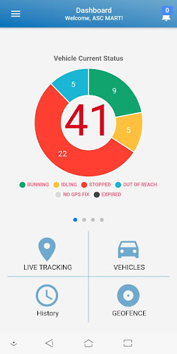 Android application Acumen Track lite screenshort