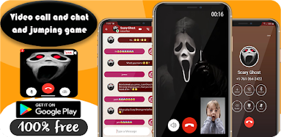 fake call from Scary Ghost APK capture d'écran Thumbnail #11