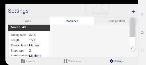 Android application SCM Thundercut screenshort