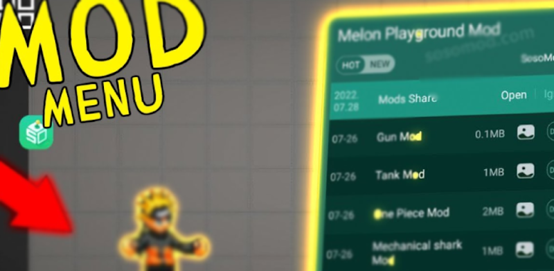 SosoMod Melon Playground Mods APK Latest Version Download - SOSOMOD APK