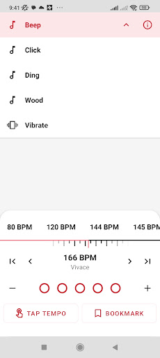 Android application Smart Metronome, Rhythm Master screenshort