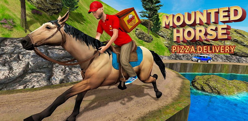 equitación delivery de pizza