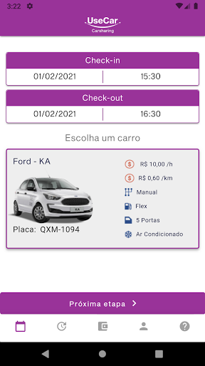 UseCar Carsharing Screen 3