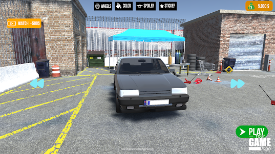 Simulador 3D de carro à deriva