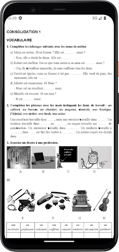 Tiếng Pháp Lớp12 - Nâng cao Screen 3