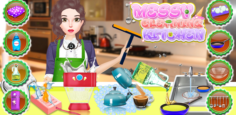 Messy Kitchen Cleaning Game - 1.0.5 - (Android)