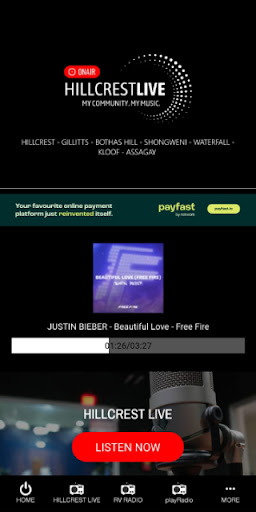 Android application Hillcrest Live screenshort