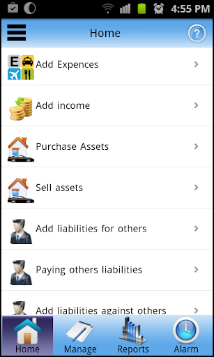 Android application small accountant screenshort