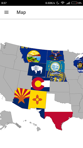 Android application States Visited: USA tracker screenshort