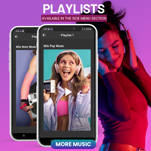 Screenshot of 80s Music App