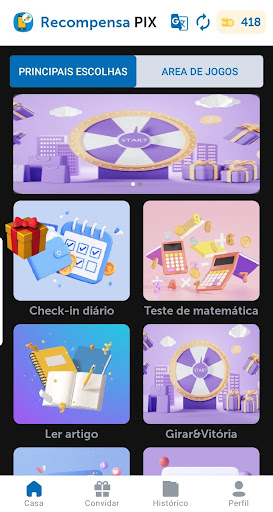 Android application Recompensa Pix screenshort