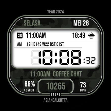 Retro Digital Watch Face 006 screenshot 8