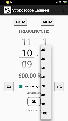 Screenshot of Stroboscope Engineer