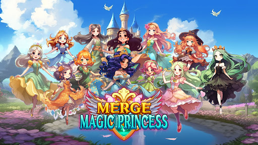Android application Merge Magic Princess: Tap Game screenshort