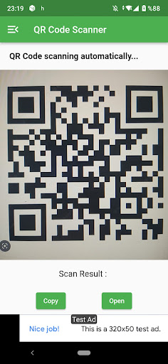 Android application QR Code Scanner/Generator screenshort