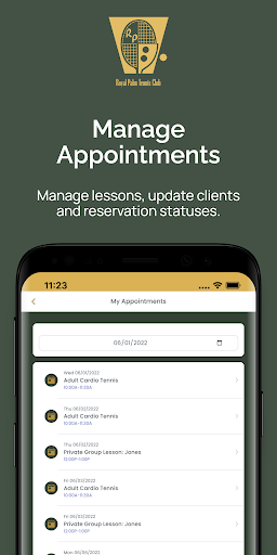 Android application Royal Palm Tennis Club screenshort