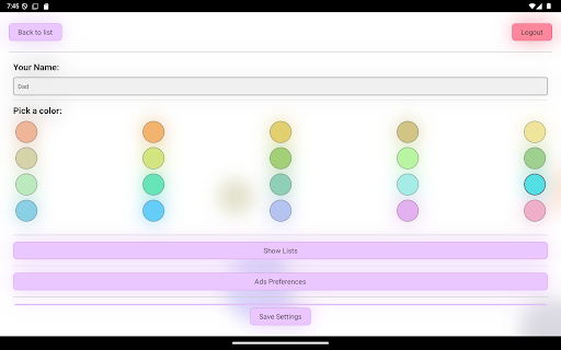 My Tiny List - Shopping List