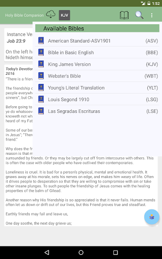 Holy Bible Companion Screen 2