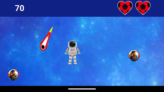 Soccer Player in Space
